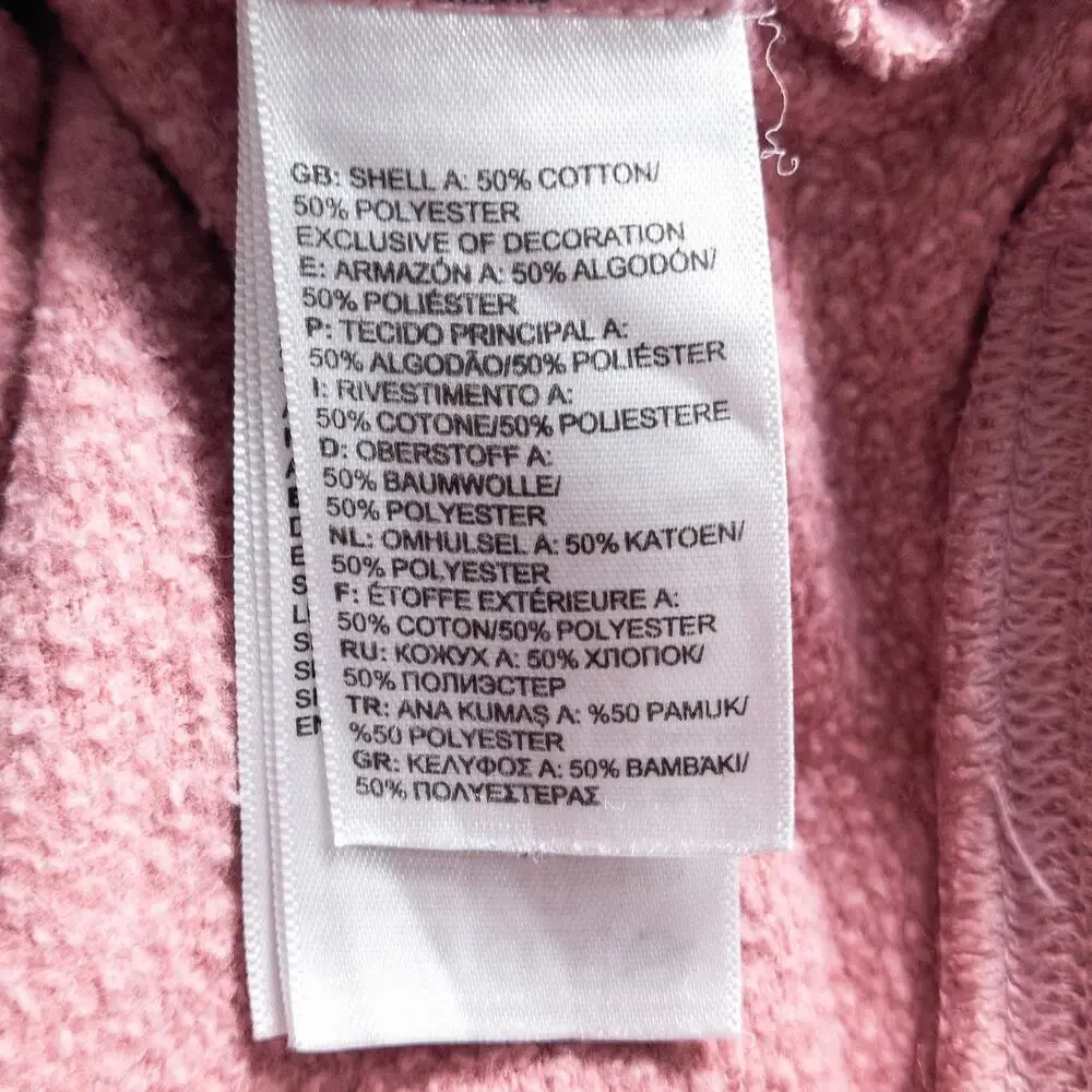 The North Face Women’s Hoodie Pink Size L Color Pop Athleisure Streetwear - Picture 8 of 10